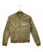 DISCOVEREDディスカバード）の古着「刺繍ブルゾン」｜カーキ