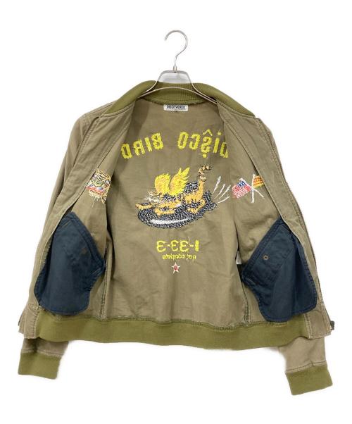DISCOVERED（ディスカバード）DISCOVERED (ディスカバード) 刺繍ブルゾン カーキ サイズ:Mサイズの古着・服飾アイテム