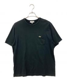 LACOSTE（ラコステ）の古着「ポケットカットソー」｜ブラック×グリーン