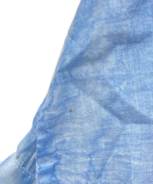 mizuiro-ind（ミズイロインド）mizuiro-ind (ミズイロインド) シャツワンピース ブルー×ホワイト サイズ:FREEの古着・服飾アイテム