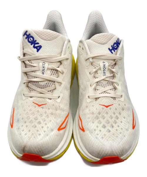 HOKAONEONE（ホカオネオネ）HOKAONEONE (ホカオネオネ) スニーカー ホワイト×イエロー サイズ:27.5cmの古着・服飾アイテム