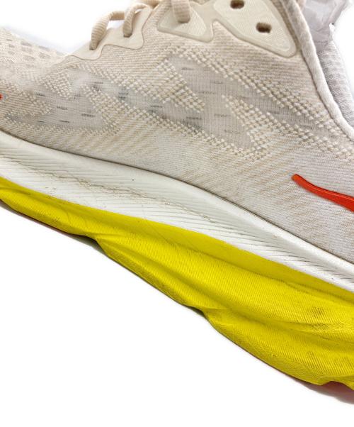 HOKAONEONE（ホカオネオネ）HOKAONEONE (ホカオネオネ) スニーカー ホワイト×イエロー サイズ:27.5cmの古着・服飾アイテム