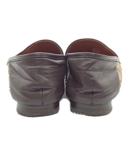 COACH（コーチ）COACH (コーチ) ローファー ベージュ×ブラウン サイズ:23の古着・服飾アイテム