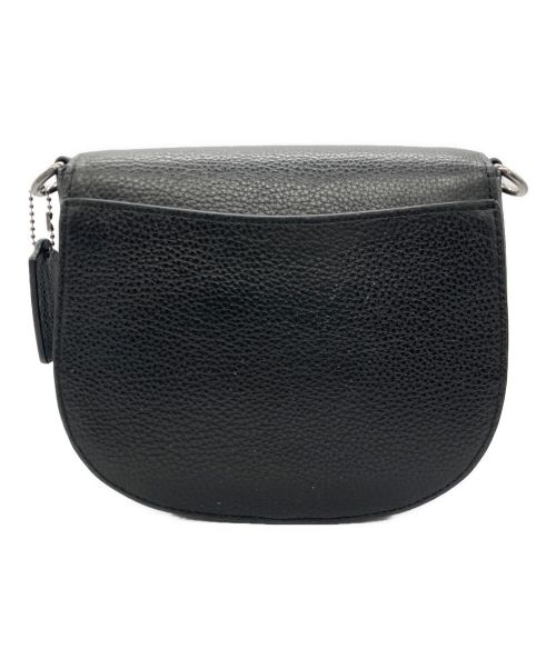 COACH（コーチ）COACH (コーチ) サドルバッグ ブラック×シルバーの古着・服飾アイテム