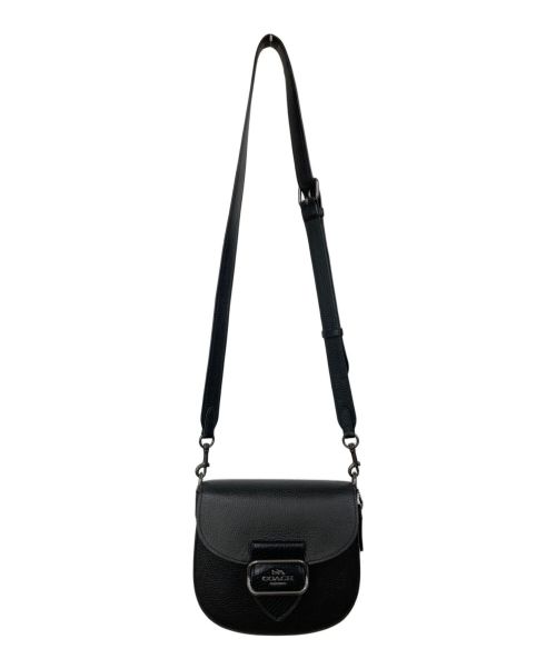 COACH（コーチ）COACH (コーチ) サドルバッグ ブラック×シルバーの古着・服飾アイテム