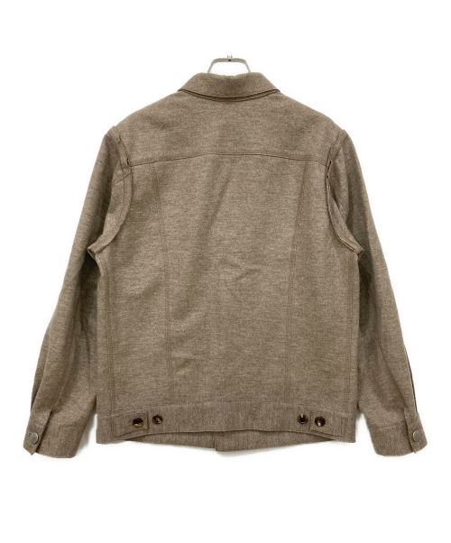 unbient（アンビエント）unbient (アンビエント) ウールシャツジャケット モカ サイズ:Mサイズの古着・服飾アイテム