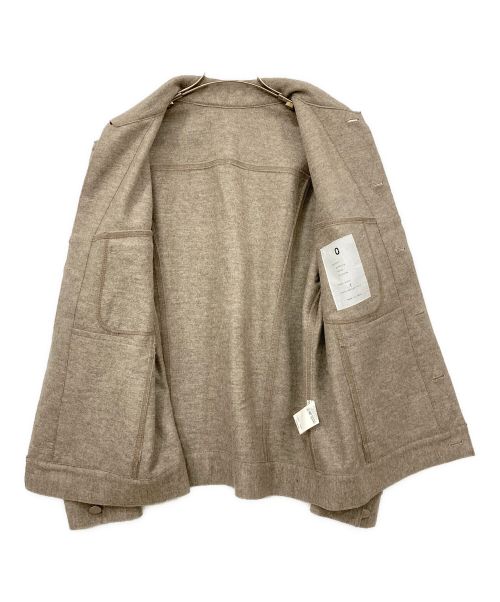 unbient（アンビエント）unbient (アンビエント) ウールシャツジャケット モカ サイズ:Mサイズの古着・服飾アイテム