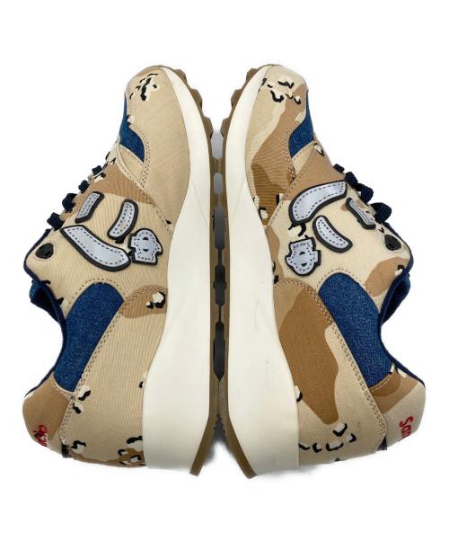 via SANGACIO（ヴィア・サンガチオ）via SANGACIO (ヴィア・サンガチオ) ローカットスニーカー ベージュ×インディゴ サイズ:28cmの古着・服飾アイテム