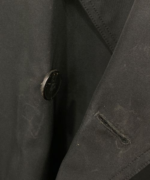 LARDINI（ラルディーニ）LARDINI (ラルディーニ) ダブルトレンチコート ブラック サイズ:Mサイズの古着・服飾アイテム