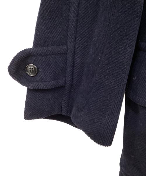 GLOVER ALL（グローバーオール）GLOVER ALL (グローバーオール) ロングダッフルコート ネイビー×ブラック サイズ:40の古着・服飾アイテム