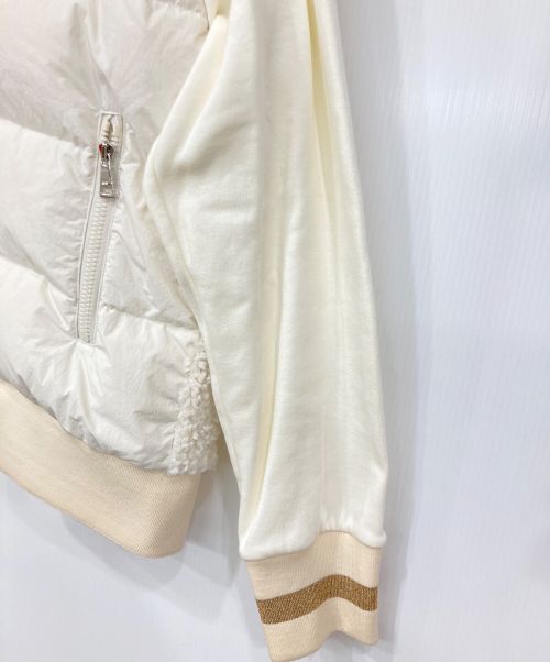 MONCLER（モンクレール）MONCLER (モンクレール) ダウンジャケット アイボリー サイズ:Sサイズの古着・服飾アイテム