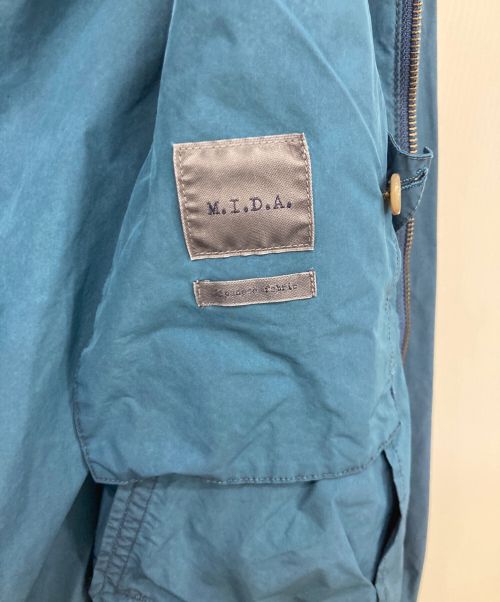 M.I.D.A.（ミダ）M.I.D.A. (ミダ) ナイロンジャケット ブルー×ブラック サイズ:SIZE 44 未使用品の古着・服飾アイテム