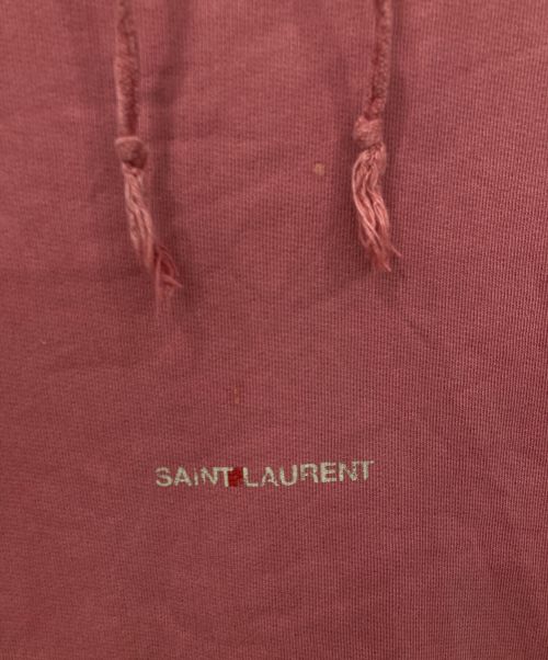 Saint Laurent Paris（サンローランパリ）Saint Laurent Paris (サンローランパリ) プルオーバーパーカー ピンク サイズ:XLサイズの古着・服飾アイテム