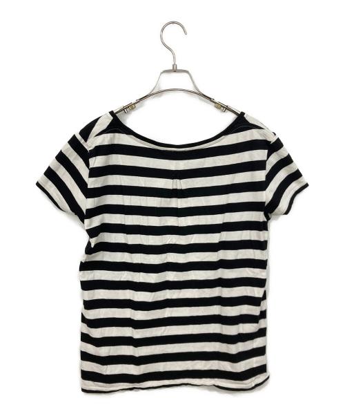 Saint Laurent Paris（サンローランパリ）Saint Laurent Paris (サンローランパリ) 半袖カットソー ブラック×ホワイト サイズ:Mサイズの古着・服飾アイテム
