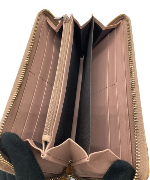 GUCCI（グッチ）GUCCI (グッチ) 長財布 ベージュ×ピンクの古着・服飾アイテム