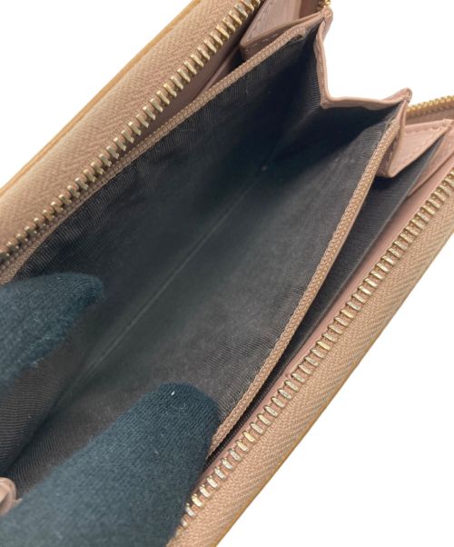 GUCCI（グッチ）GUCCI (グッチ) 長財布 ベージュ×ピンクの古着・服飾アイテム