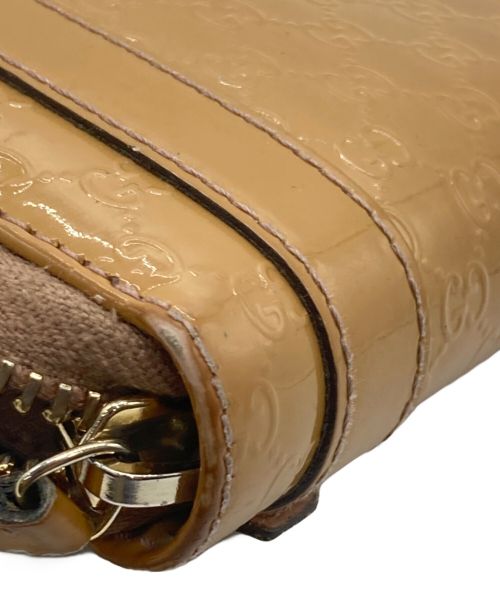 GUCCI（グッチ）GUCCI (グッチ) 長財布 ベージュ×ピンクの古着・服飾アイテム