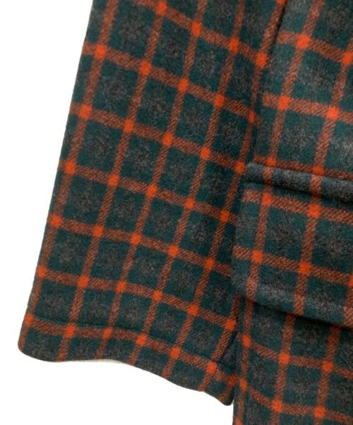 ORCIVAL（オーシバル）ORCIVAL (オーシバル) ダッフルコート グリーン×オレンジ サイズ:Lサイズの古着・服飾アイテム
