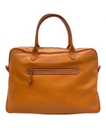 LONGCHAMP（ロンシャン）の古着「レザートートバッグ」｜オレンジ