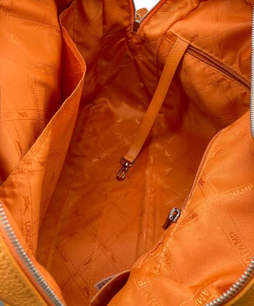 LONGCHAMP（ロンシャン）LONGCHAMP (ロンシャン) レザートートバッグ オレンジの古着・服飾アイテム
