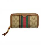 GUCCIグッチ）の古着「長財布」｜ベージュ×ブラウン