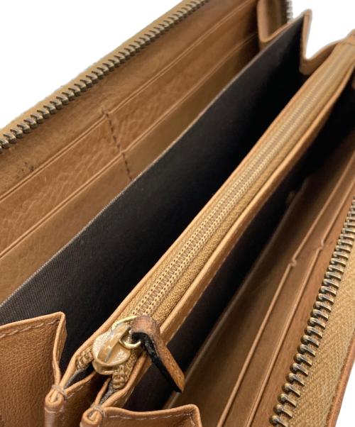 GUCCI（グッチ）GUCCI (グッチ) 長財布 ベージュ×ブラウンの古着・服飾アイテム