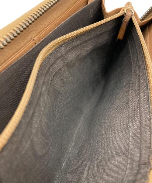 GUCCI（グッチ）GUCCI (グッチ) 長財布 ベージュ×ブラウンの古着・服飾アイテム