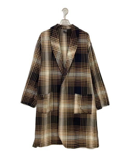 big mac（ビッグマック）big mac (ビッグマック) ロングコート ブラウン×ブラック サイズ:SIZE Freeの古着・服飾アイテム