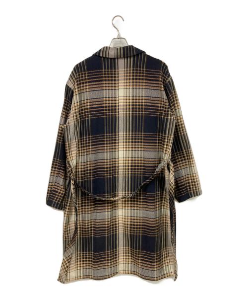 big mac（ビッグマック）big mac (ビッグマック) ロングコート ブラウン×ブラック サイズ:SIZE Freeの古着・服飾アイテム