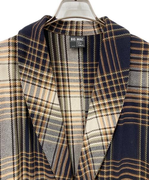 big mac（ビッグマック）big mac (ビッグマック) ロングコート ブラウン×ブラック サイズ:SIZE Freeの古着・服飾アイテム