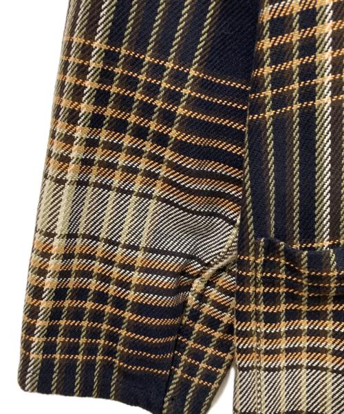 big mac（ビッグマック）big mac (ビッグマック) ロングコート ブラウン×ブラック サイズ:SIZE Freeの古着・服飾アイテム