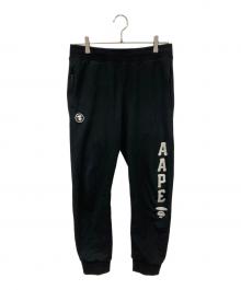 Aape BY A BATHING APE（エーエイプ バイ アベイシングエイプ）の古着「スウェットパンツ」｜ブラック