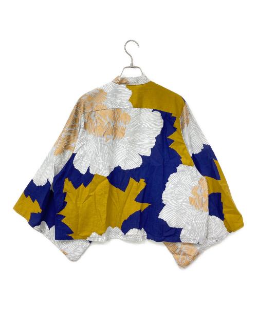 SOU・SOU（ソウソウ）SOU・SOU (ソウソウ) 高島縮20/20スタンドカラーシャツ ネイビー×ホワイト サイズ:L 未使用品の古着・服飾アイテム