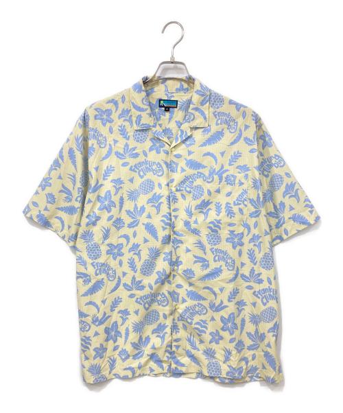 franklin climbing（フランクリンクライミング）franklin climbing (フランクリンクライミング) アロハシャツ イエロー×ブルー サイズ:8の古着・服飾アイテム