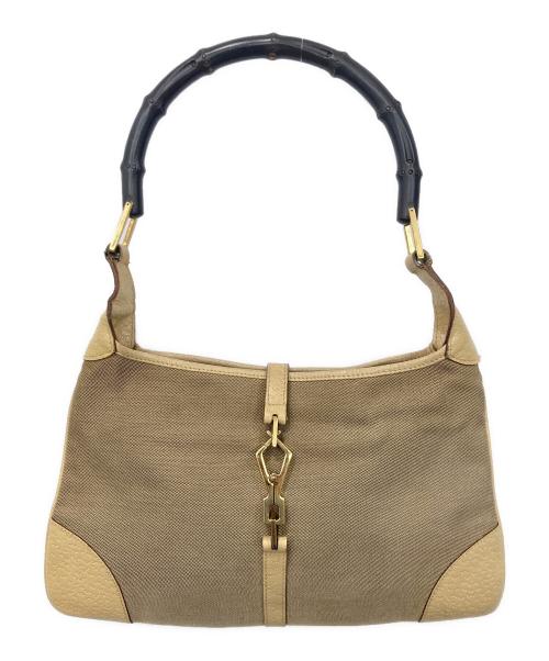 GUCCI（グッチ）GUCCI (グッチ) ジャッキーワンショルダーバッグ ベージュの古着・服飾アイテム