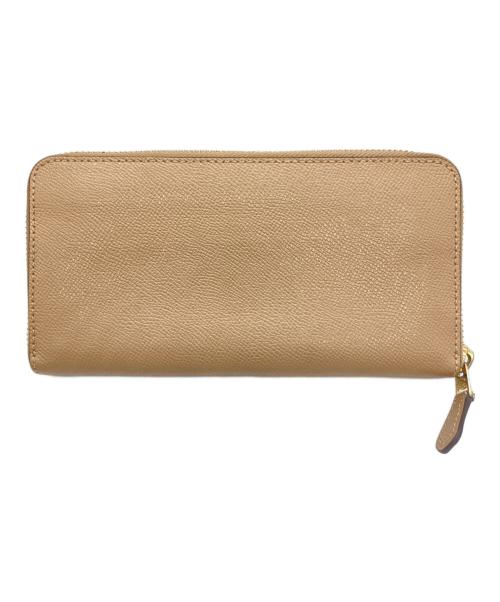 COACH（コーチ）COACH (コーチ) ラインドファスナー長財布 ベージュの古着・服飾アイテム