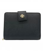 TORY BURCHトリーバーチ）の古着「2つ折り財布」｜ブラック