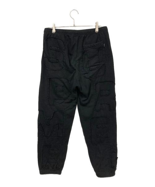 SUPREME（シュプリーム）SUPREME (シュプリーム) Cutout Letters Sweat Pant ブラック サイズ:Mの古着・服飾アイテム