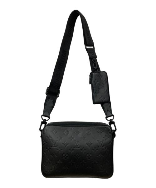 LOUIS VUITTON（ルイ ヴィトン）LOUIS VUITTON (ルイ ヴィトン) デュオ・メッセンジャー ブラックの古着・服飾アイテム
