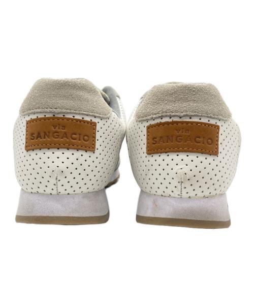 via SANGACIO（ヴィア・サンガチオ）via SANGACIO (ヴィア・サンガチオ) にゅ～ず (ニューズ) スニーカー ホワイト×グレー サイズ:26の古着・服飾アイテム