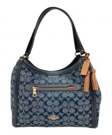 COACH（コーチ）の古着「ショルダーバッグ」｜ブルー×ネイビー