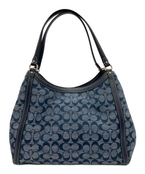 COACH（コーチ）COACH (コーチ) ショルダーバッグ ブルー×ネイビーの古着・服飾アイテム