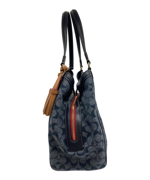 COACH（コーチ）COACH (コーチ) ショルダーバッグ ブルー×ネイビーの古着・服飾アイテム