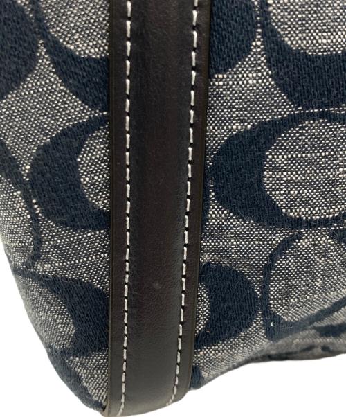 COACH（コーチ）COACH (コーチ) ショルダーバッグ ブルー×ネイビーの古着・服飾アイテム