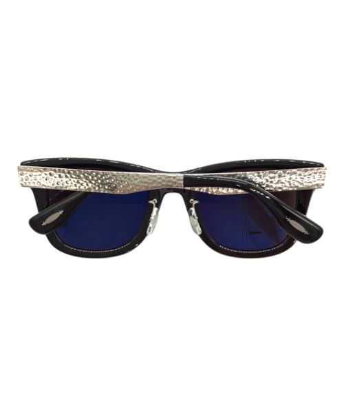 OLIVER PEOPLES（オリバーピープルズ）OLIVER PEOPLES (オリバーピープルズ) BUNNEY (バニー) サングラス ブラック×シルバーの古着・服飾アイテム