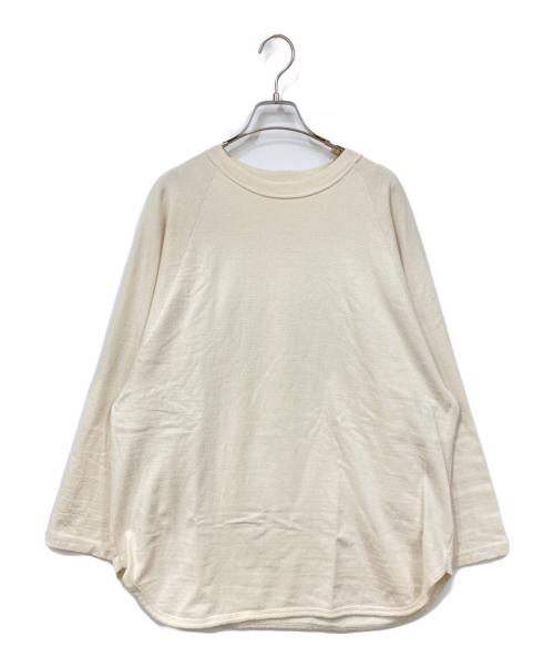 BLURHMS（ブラームス）BLURHMS (ブラームス) C/Silk Nep Baseball Raglan Tee アイボリー サイズ:SIZE 3の古着・服飾アイテム