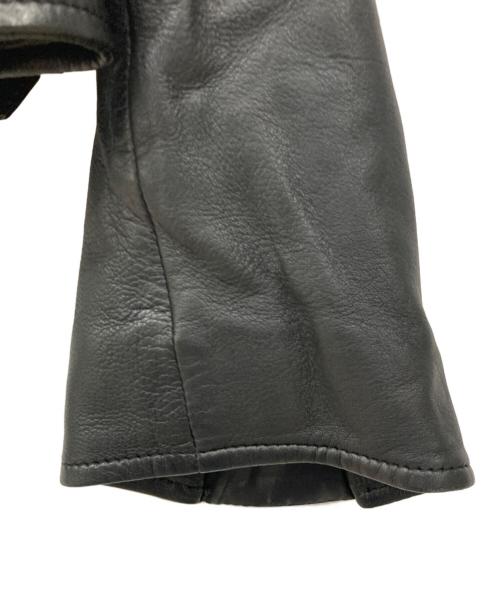 allureville（アルアバイル）allureville (アルアバイル) ラムレザーライダースジャケット ブラック サイズ:SIZE 2の古着・服飾アイテム