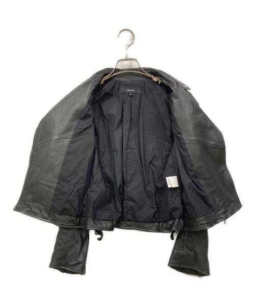 allureville（アルアバイル）allureville (アルアバイル) ラムレザーライダースジャケット ブラック サイズ:SIZE 2の古着・服飾アイテム