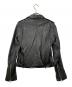 allureville (アルアバイル) ラムレザーライダースジャケット ブラック サイズ:SIZE 2：4000円