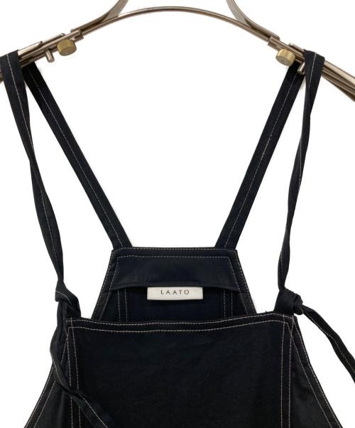 LAATO（ラート）LAATO (ラート) キャミソールワンピース ブラック×ホワイト サイズ:size Freeの古着・服飾アイテム